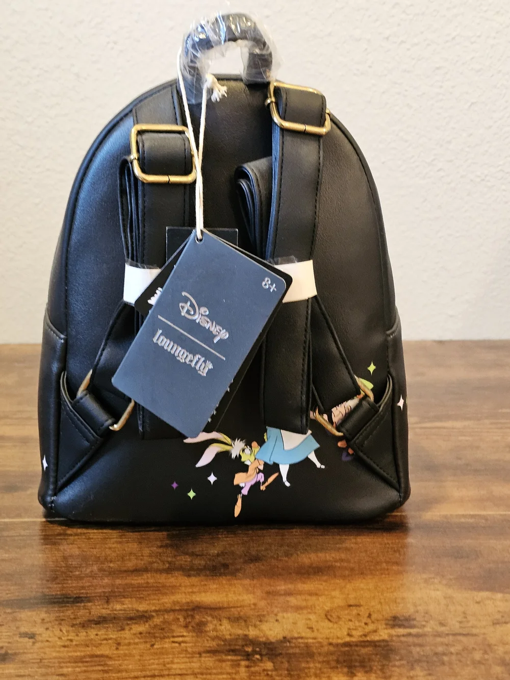 NWT 2023 Loungefly Disney Alice In Wonderland Glow In The Dark Mini Backpack